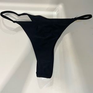 black thong bathing suit bottoms